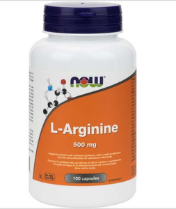 NOW Arginine 500mg 100 Caps NOW Arginine 500mg 100 Caps