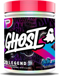 Ghost Legend All-in allout preworkout formula 20 40 servings blue rasp