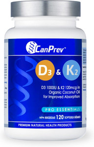 CanPrev D3 & K2 - 120 softgels CanPrev D3 & K2 - 120 softgels