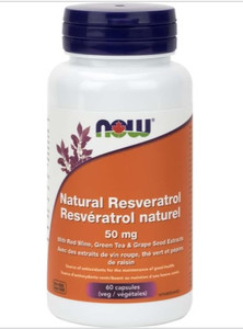 NOW Natural Resveratrol 60 Caps NOW Natural Resveratrol 60 Caps