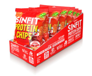 Sinfit Protein Chips Box of 7 Bags (Ketchup) Sinfit Protein Chips Box of 7 Bags (Ketchup)