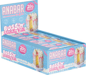 Anabar Whole Food Performance Bar 65g ( Box of 12 ) - Birthday Cake Anabar Whole Food Performance Bar 65g ( Box of 12 ) - Birthday Cake