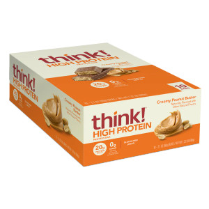 think! High Protein Bar Box of 10 (Creamy Peanut Butter) think! High Protein Bar Box of 10 (Creamy Peanut Butter)