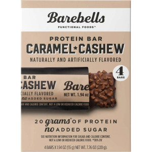 BareBells Protein Bar (Box of 4) - Caramel Cashew BareBells Protein Bar (Box of 4) - Caramel Cashew
