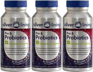 Silver Lining Pre & Probiotics (Pack of 3)