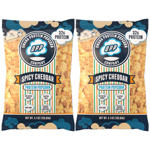 Omaha Protein Popcorn - Spicy Cheddar (Pack of 2 Bags) Omaha Protein Popcorn - Spicy Cheddar (Pack of 2 Bags)