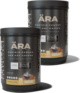 ARA Coffee Creamer Hydrolyzed Whey Protein 462g / 25 servings - Hazelnut (Pack of 2)