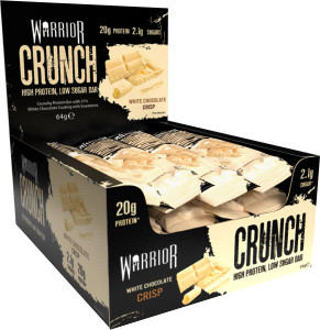 Warrior Crunch Protein Bar Box of 12 (White Chocolate Crisp) Warrior Crunch Protein Bar Box of 12 (White Chocolate Crisp)