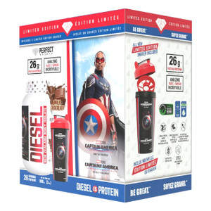 Perfect Sports Captain America Limited Edition Diesel 2LB + Shaker Box Set (Chocolate) Perfect Sports Captain America Limited Edition Diesel 2LB + Shaker Box Set (Chocolate)