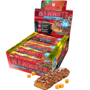 Mammoth Protein Bar Chocolate Caramel Crunch (Box of 12) Mammoth Protein Bar Chocolate Caramel Crunch (Box of 12)