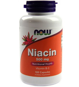 NOW Niacin 500mg 100 caps. NOW Niacin 500mg 100 caps.