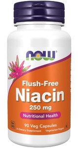 NOW Niacin 250mg (Flush free) 90 Caps NOW Niacin 250mg (Flush free) 90 Caps