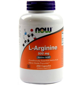 NOW Arginine 500mg 250 Caps. NOW Arginine 500mg 250 Caps.