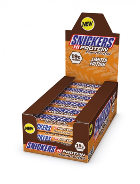 Snickers Peanut Butter Protein Bar Box of 18 Bars