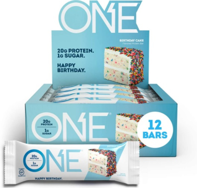 One Bar (Box of 12) Birthday Cake