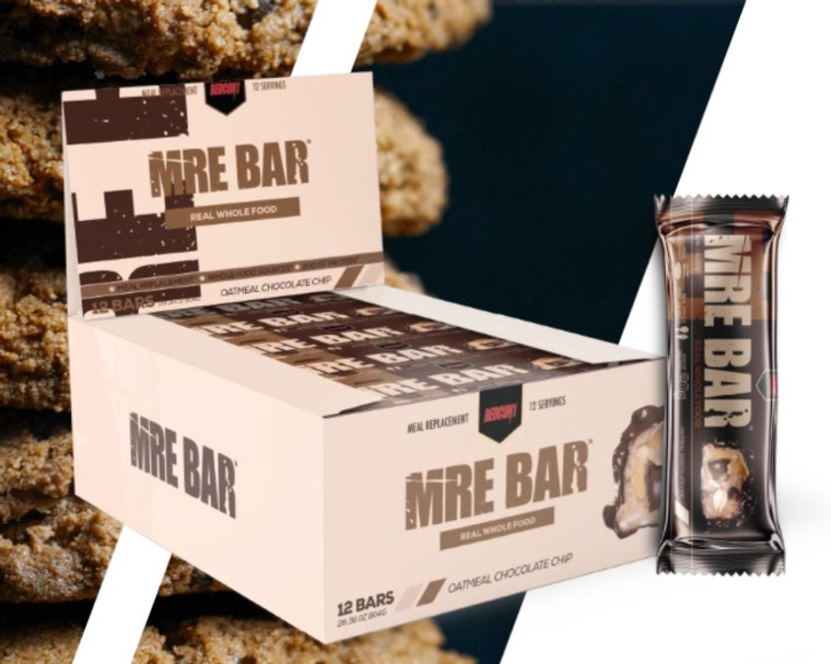 Redcon1 MRE Protein Bar (Box of 12) - Oatmeal Chocolate Chip