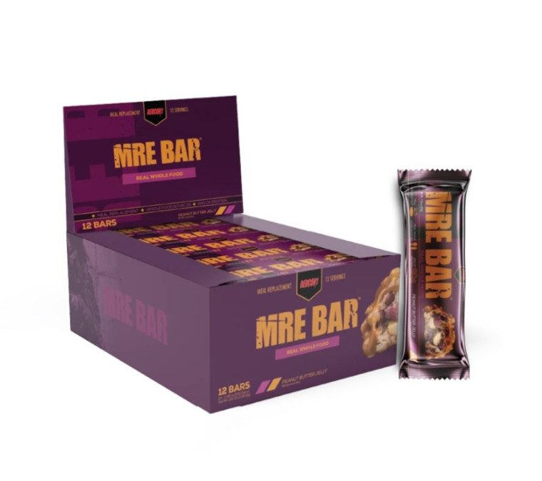 Redcon1 MRE Bar Peanut Butter Jelly Box of 12 bars