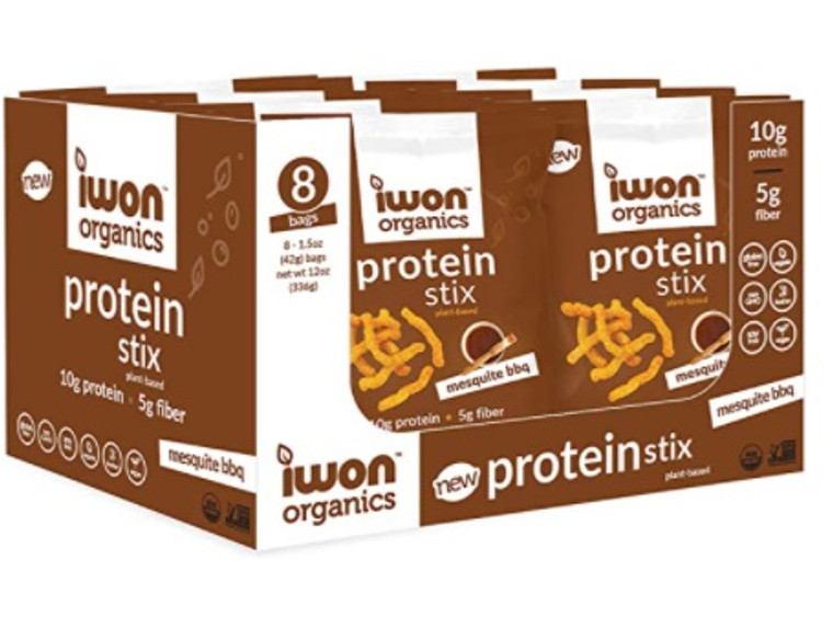 iWon Organics – Protein Stix (Box of 8) Mesquite BBQ