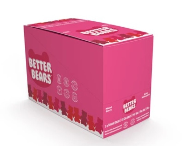 Better Bears Vegan Gummy Bears Mixed Berry (Box of 12 Bags)