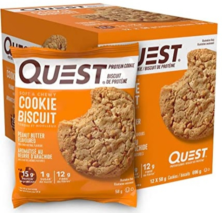 Quest Nutrition Protein Cookie (Box of 12) Peanut Butter