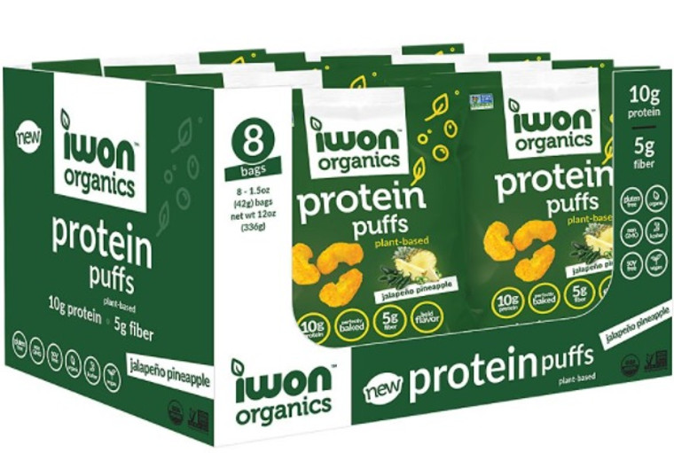 iWon Organics – Protein Puffs (Box of 8) Jalapeno Pineapple
