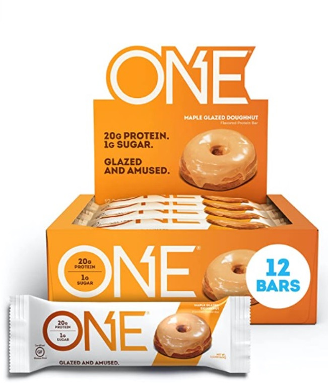 One Bar (Box of 12 Bars) Maple Glazed Donut