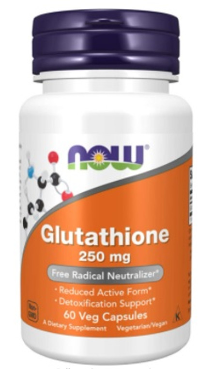 NOW Glutathione 250mg 60 Capsules