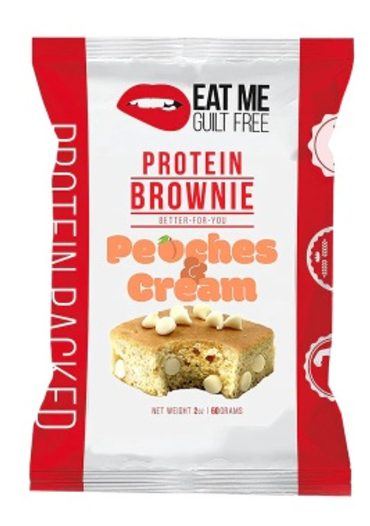 Eat Me Guilt Free Brownie (Box of 12) Peaches and Cream