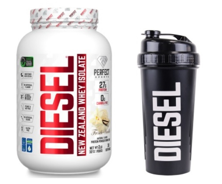 Perfect Sports Diesel 2lbs French Vanilla with Shaker Cup
