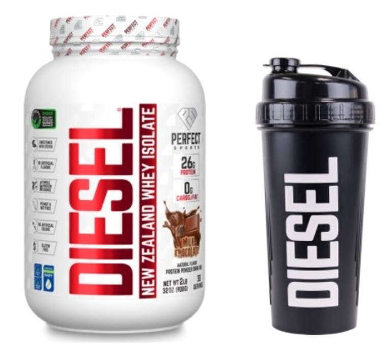 Perfect Sports Diesel 2lbs Milk Chocolate with Shaker Cup