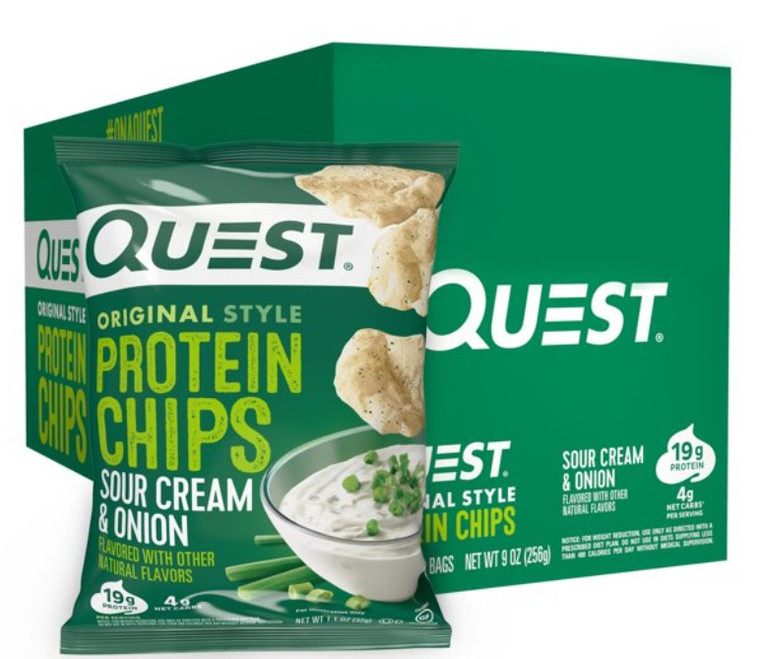 Quest – Protein Chips (Box of 8) - Sour Cream & Onion