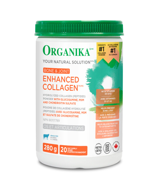 Organika Bone and Joint Enhanced Collagen 280g Unflavoured