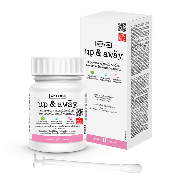 Aeryon Up & Away Vaginal Health 14 Suppositories