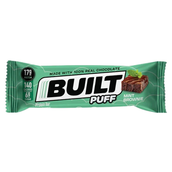 Built Puffs Protein Bar (Box of 12) Mint Brownie Coresupplements.ca