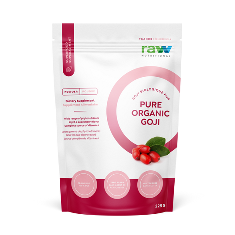 Raw Nutritional Pure Organic Goji Powder 225g