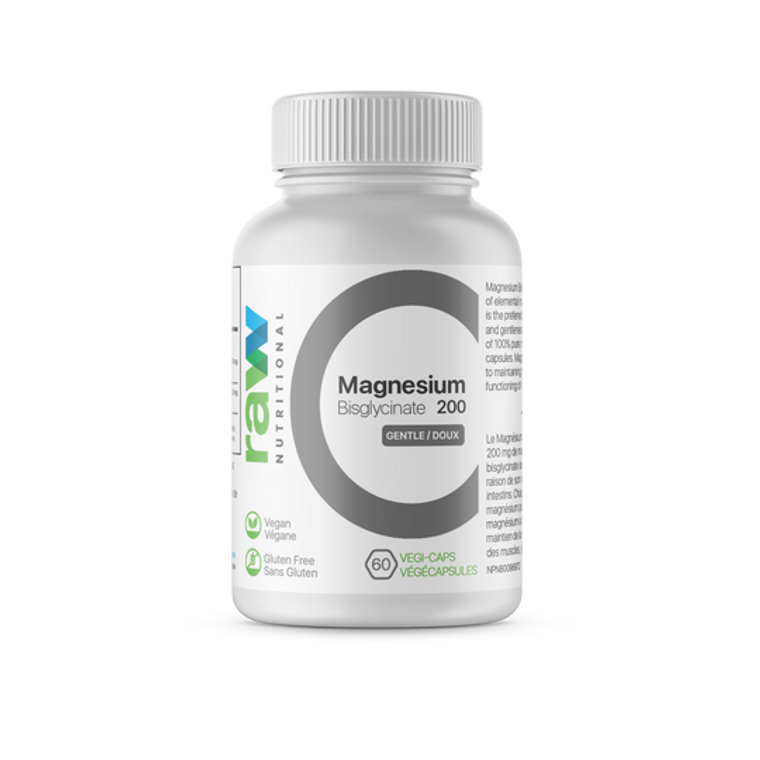 Raw Nutritional Magnesium Bisglycinate 60 Capsules