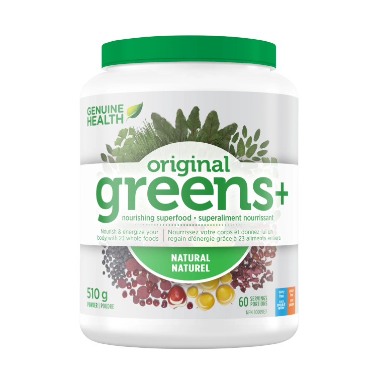 Genuine Health Greens+ 60 Servings Natural