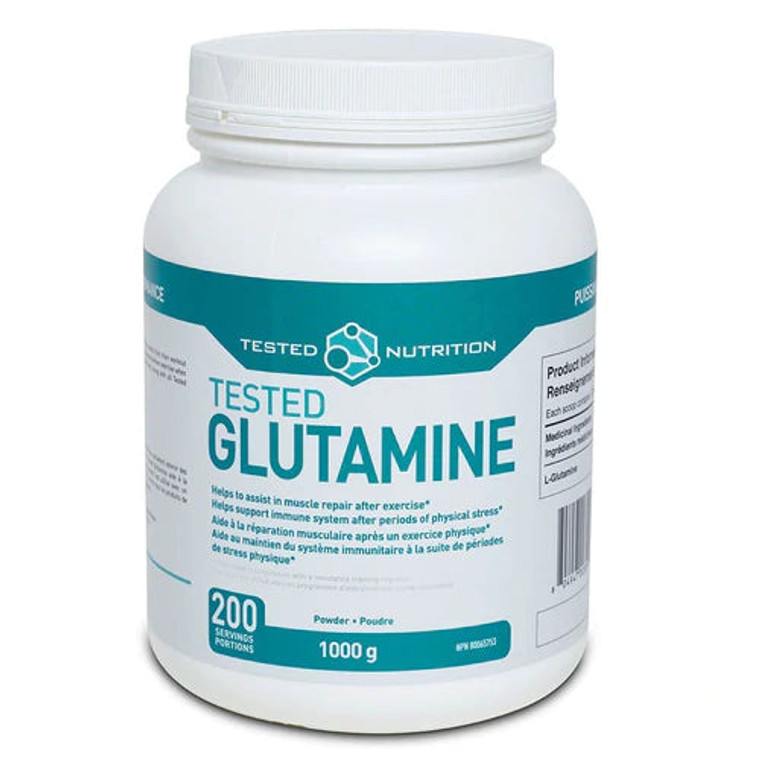 Tested Nutrition Glutamine 1000g (1KG) Unflavoured Powder