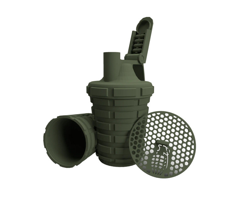 grenade shaker bottle army green