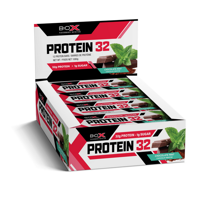 BioX Protein 32 Bar Box Chocolate Mint