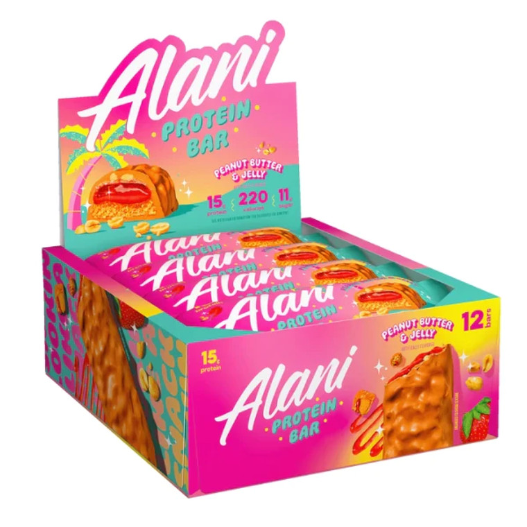 Alani Protein Bar Peanut Butter & Jelly (Box of 12)