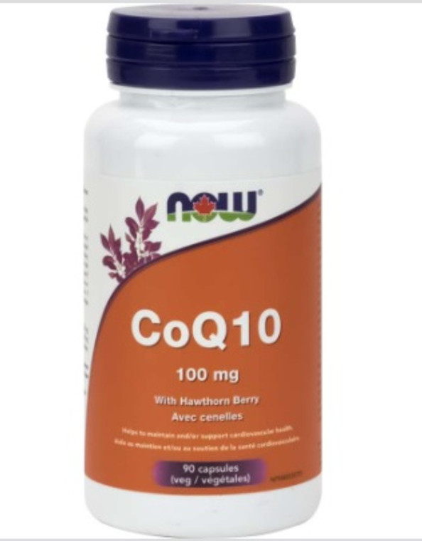 NOW Co Q10 with Hawthorn Berry 100mg 90 Caps