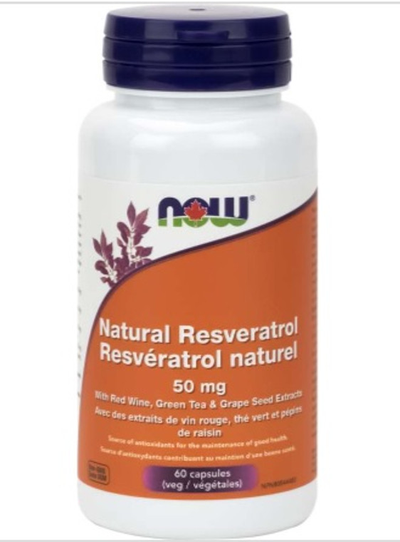 NOW Natural Resveratrol 60 Caps