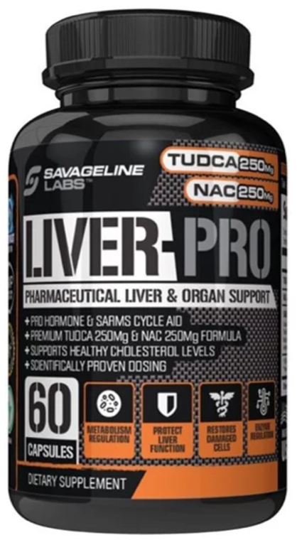 Savage Line Labs Hardcore Series Liver-PRO 60 Capsules TUDCA + NAC Liver Support