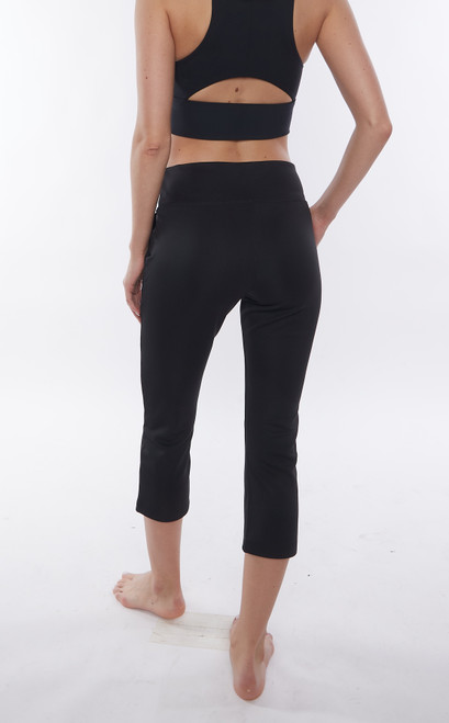 ClaraNY Full-Length Yoga Gym Lounge pants with pockets color Black Made in  USA
