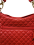 ClaraNY  Lightweight Quilted Crossbody Hobo bag  Red