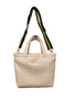 ClaraNY  Beige lightweight Comfortable Medium Quilted Tote with pouch and shoulder strap 