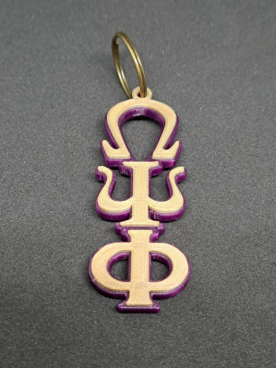 Omega Psi Phi Pendant Necklace (ΩΨΦ) - Classic Man, Silver – fratrings