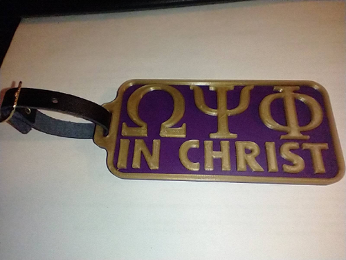 Omega Psi Phi - In Christ Luggage Tag Omega Psi Phi - In Christ Luggage Tag