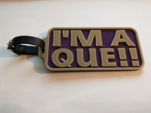 Omega Psi Phi - I'm A Que Luggage Tag Omega Psi Phi - I'm A Que Luggage Tag
